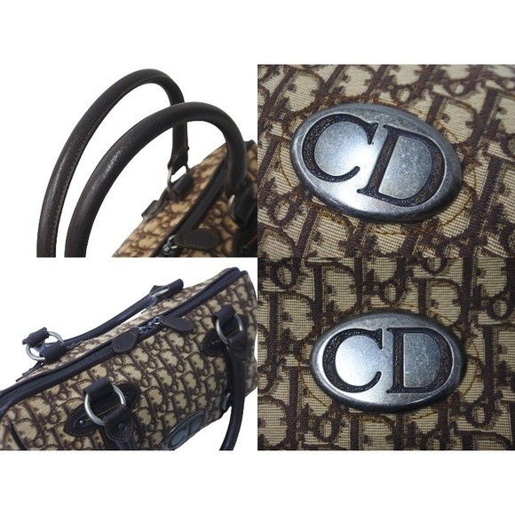 Dior Christian  Handbag Beige Trotter Brown - Picture 5 of 8